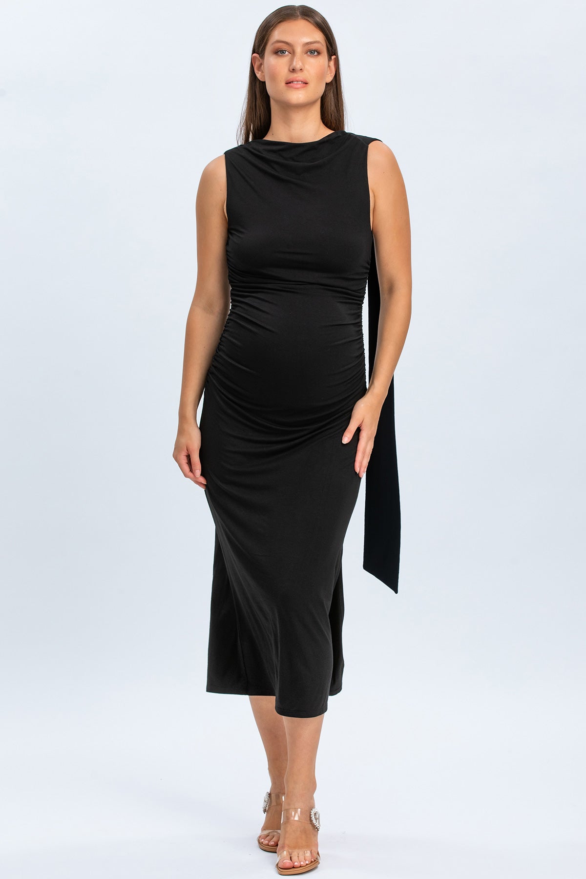 Sleveless Maternity Dress in Soft Bamboo Jersey | ELSA
