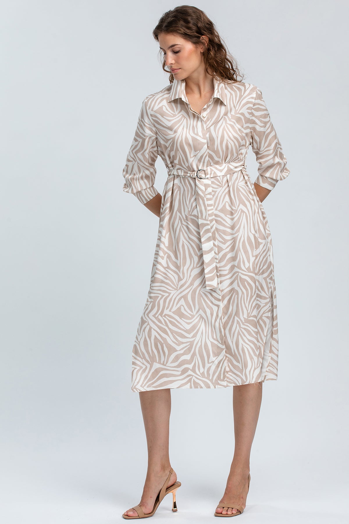 MARGHERITA QC67 | Printed Shirt Dress 