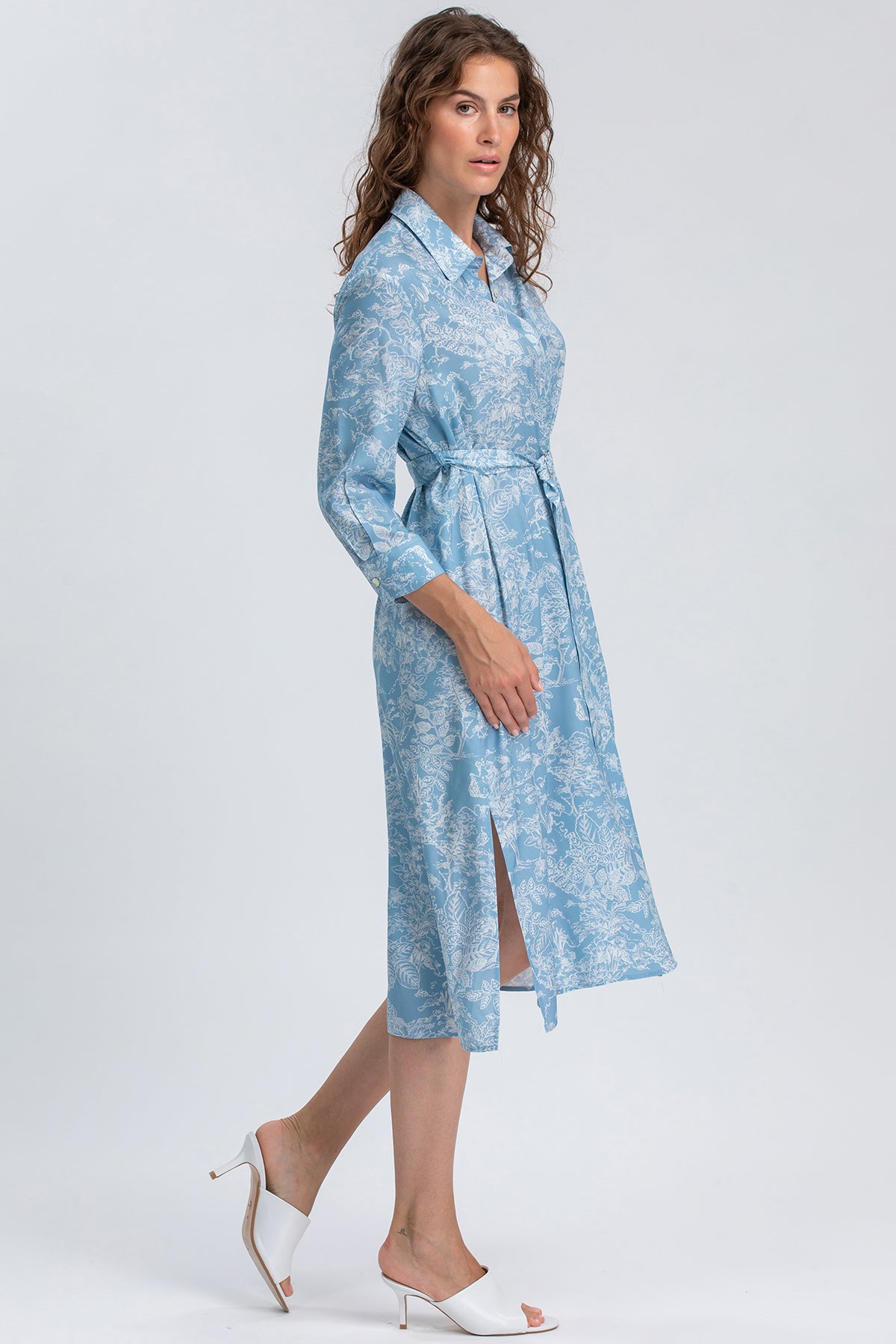 MARGHERITA QD31 | Printed Shirt Dress 