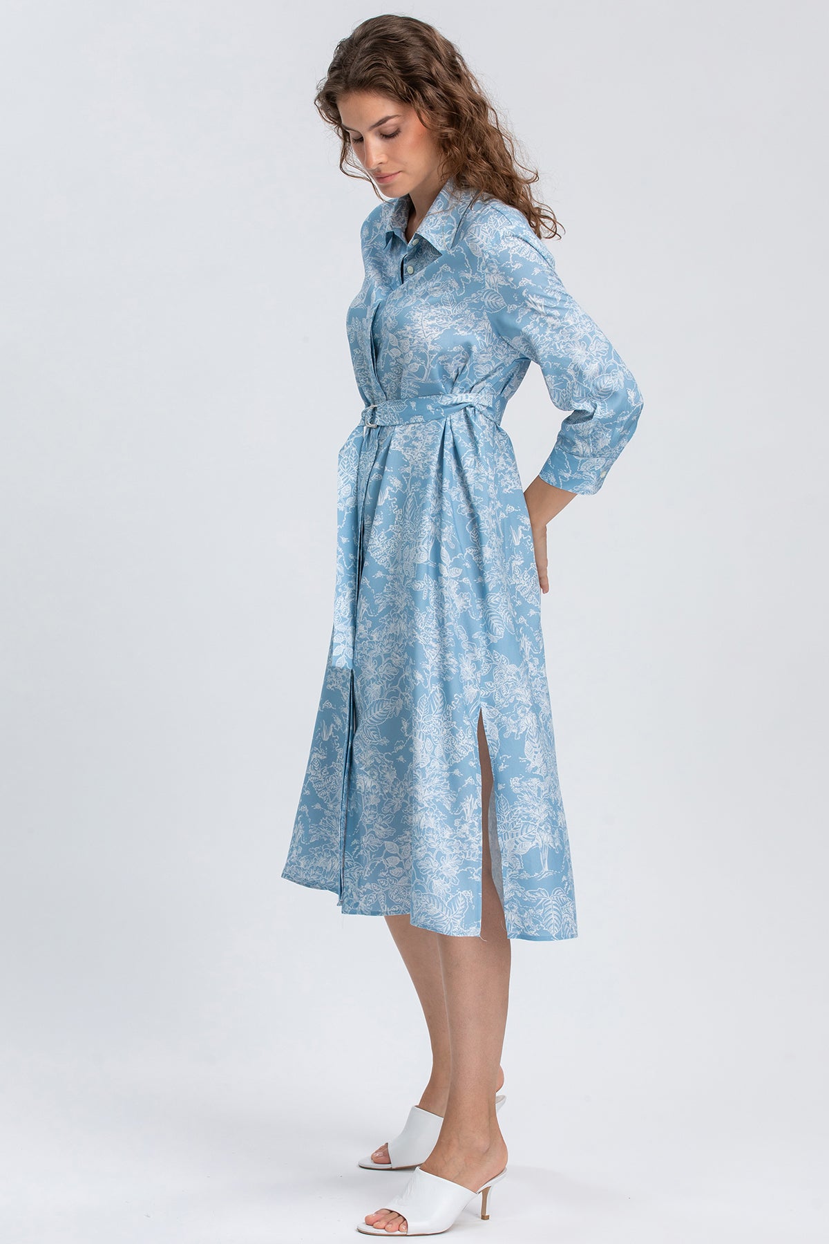 MARGHERITA QD31 | Printed Shirt Dress 