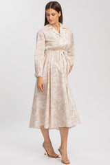 ALTHEA QE31 | Printed Maternity Shirtdress