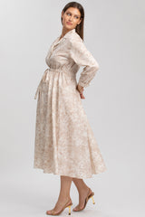ALTHEA QE31 | Printed Maternity Shirtdress