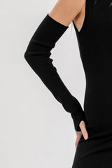 DIVA ARM WARMERS | Coordinated Black Knit Arm Warmers