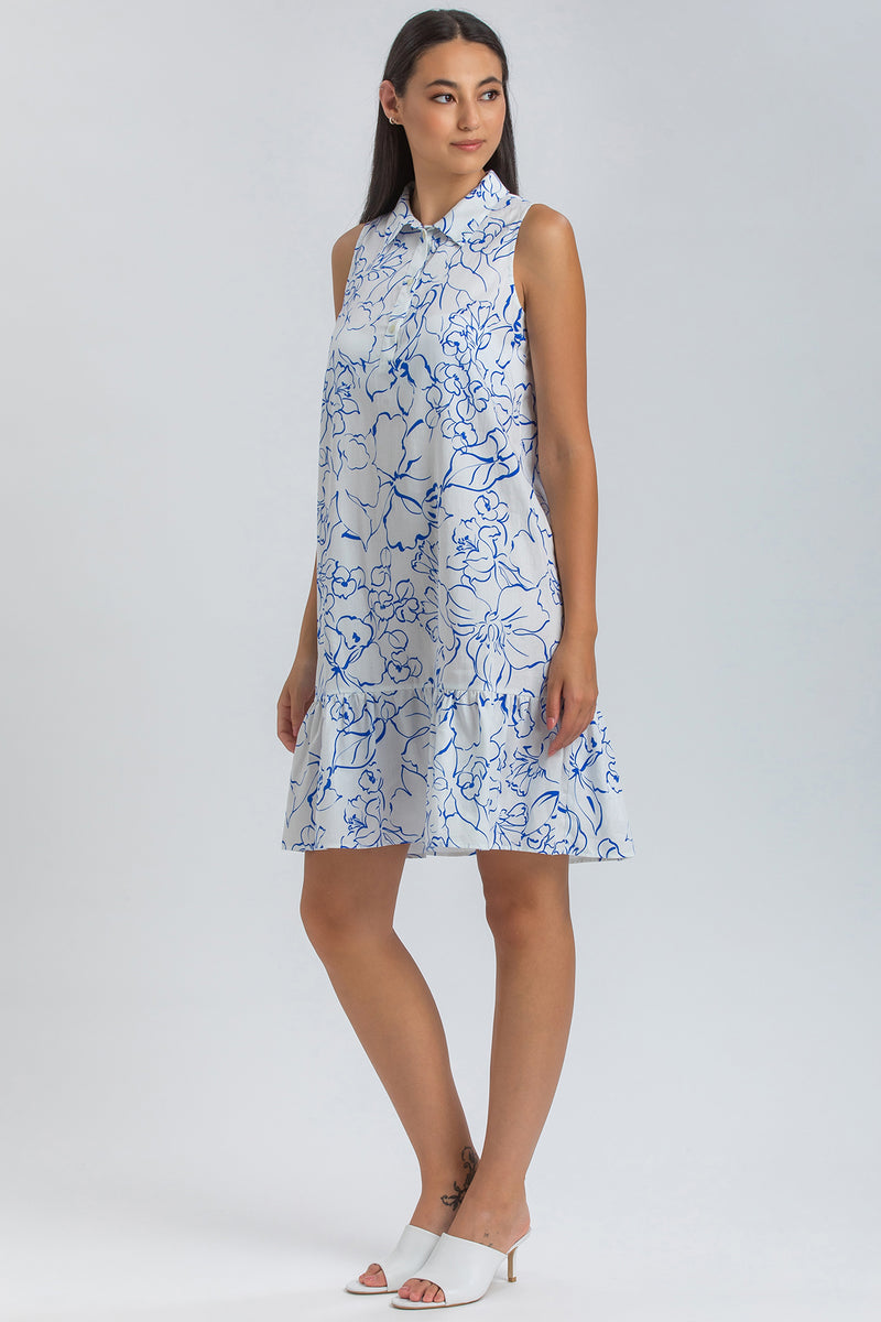 VITTORIA QB51 | Sleeveless Printed Dress