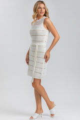 PRIMROSE | White Mini Mesh Dress