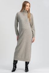 GRESSONEY | Grey Maternity Dress in Wool