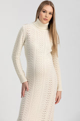 MONTBLANC | Abito Premaman Bianco in Pura Lana Merinos e Cachemire