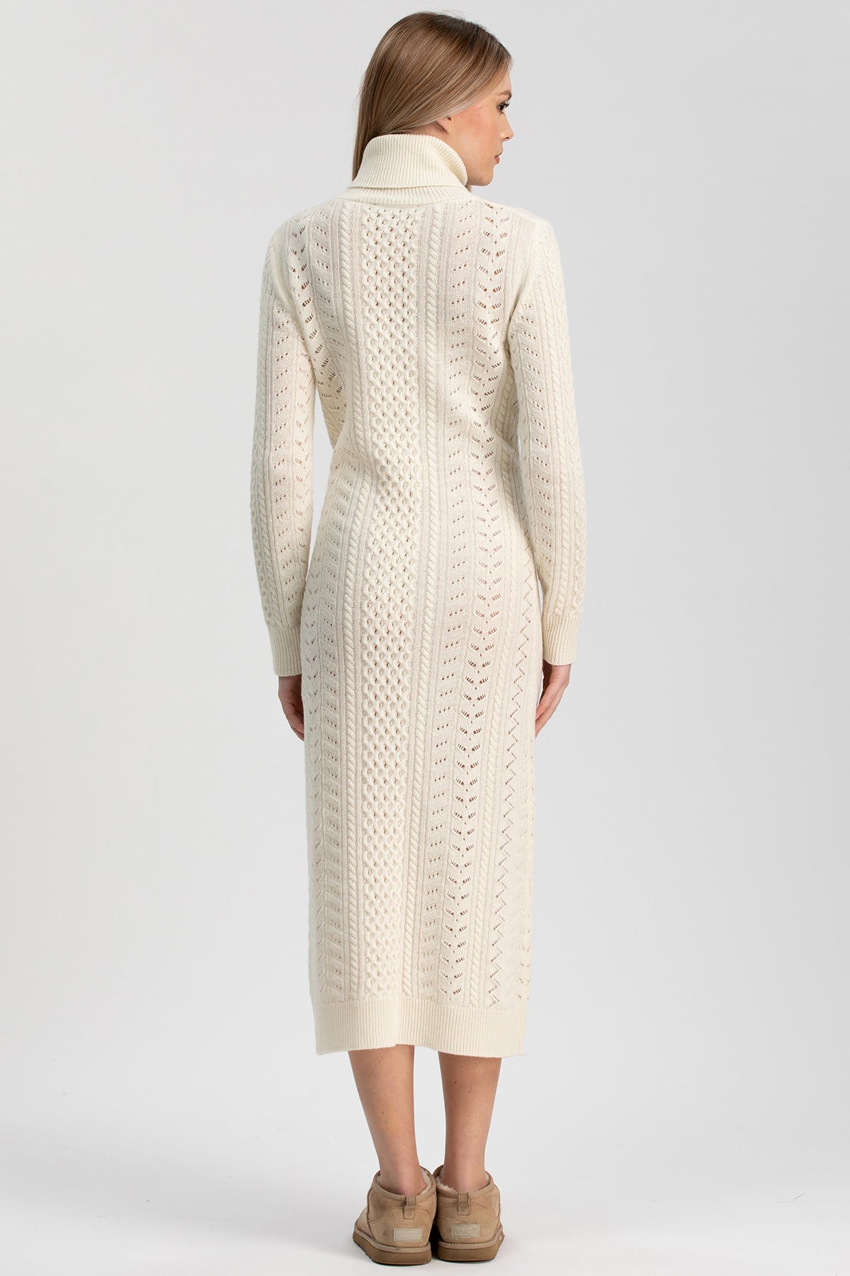 MONTBLANC | Abito Premaman Bianco in Pura Lana Merinos e Cachemire