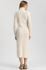 MONTBLANC | Abito Premaman Bianco in Pura Lana Merinos e Cachemire