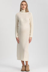 MONTBLANC | Abito Premaman Bianco in Pura Lana Merinos e Cachemire