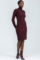 CELESTE | Abito Aderente Bordeaux