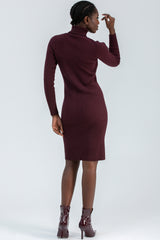 CELESTE | Abito Aderente Bordeaux