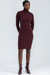 CELESTE | Abito Aderente Bordeaux