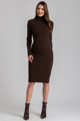 CELESTE | Brown Maternity Bodycon Dress