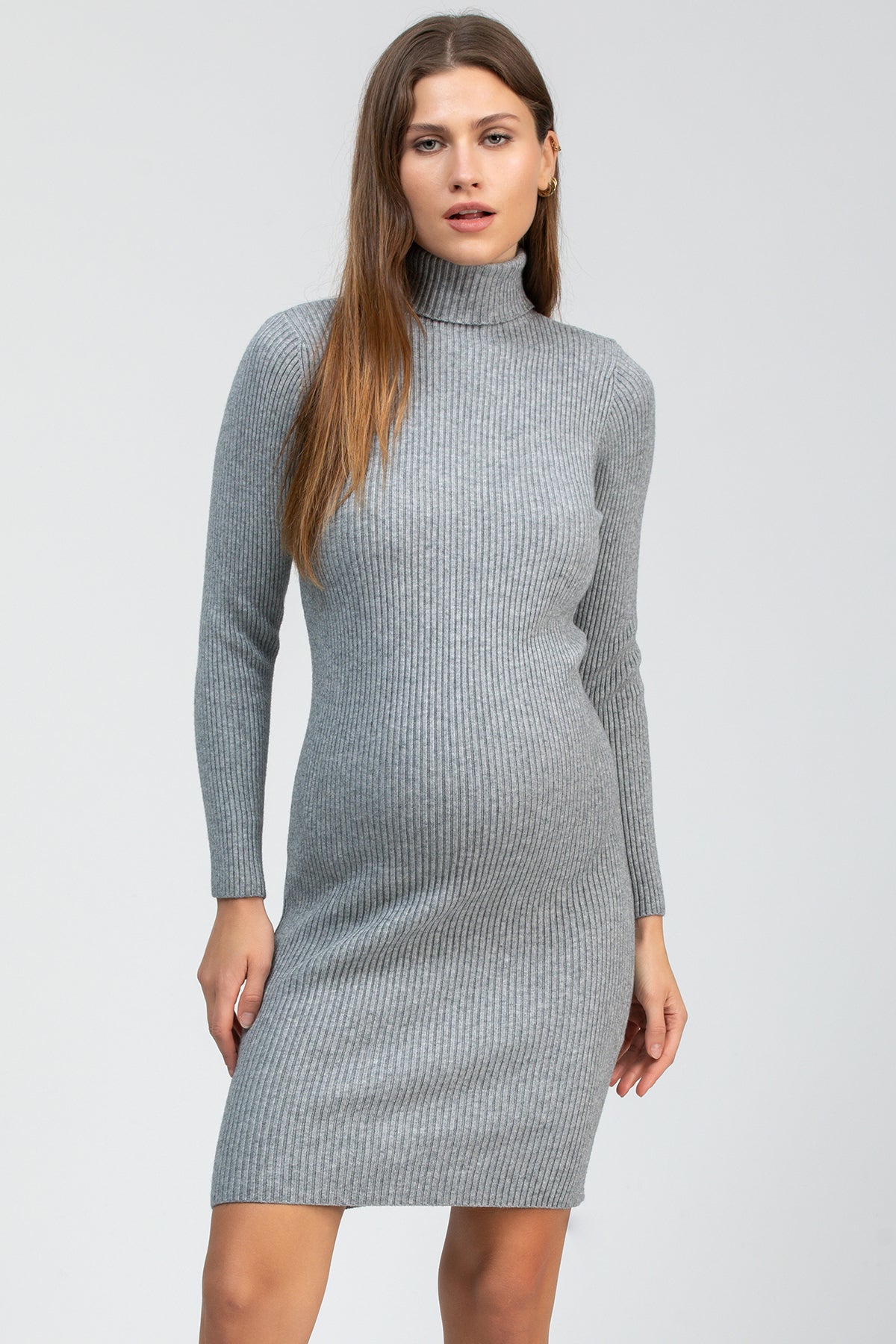 CELESTE | Abito Premaman Aderente Grigio