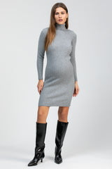 CELESTE | Grey Maternity Bodycon Dress