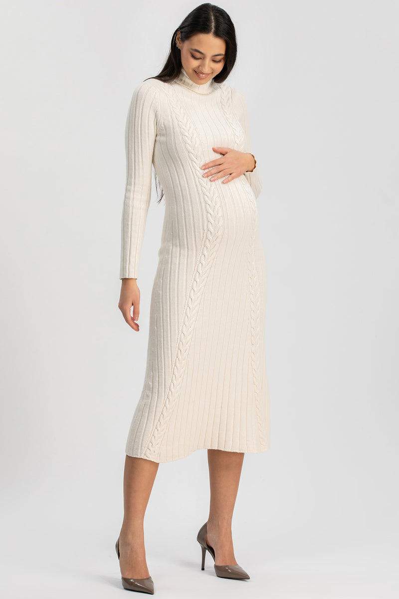 PERLA | Abito Premaman Bianco con Trecce