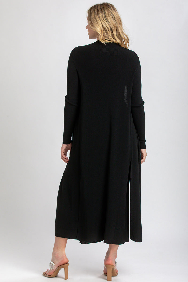 TULIP | Cardigan Premaman Nero con Spacchi Laterali