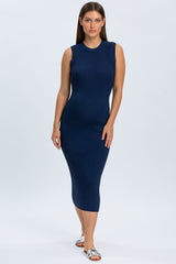 IRIS | Abito Premaman Aderente Blu a Costine