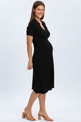 AZALEA | Abito Premaman Svasato Nero con Colletto