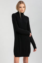 CORINNA | Abito Nero con Maniche Lunghe