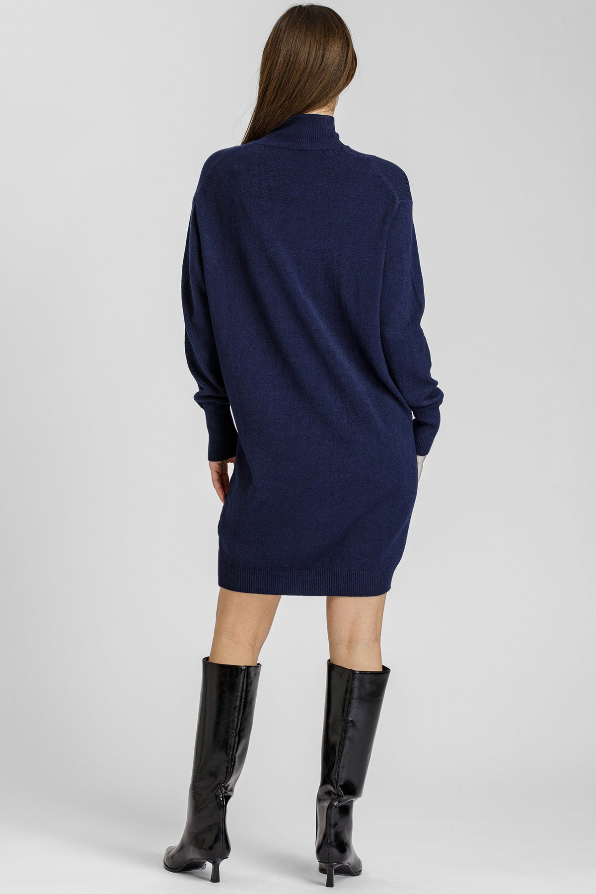 FELICIA | Cream Maternity Mini Dress with Long Sleeves
