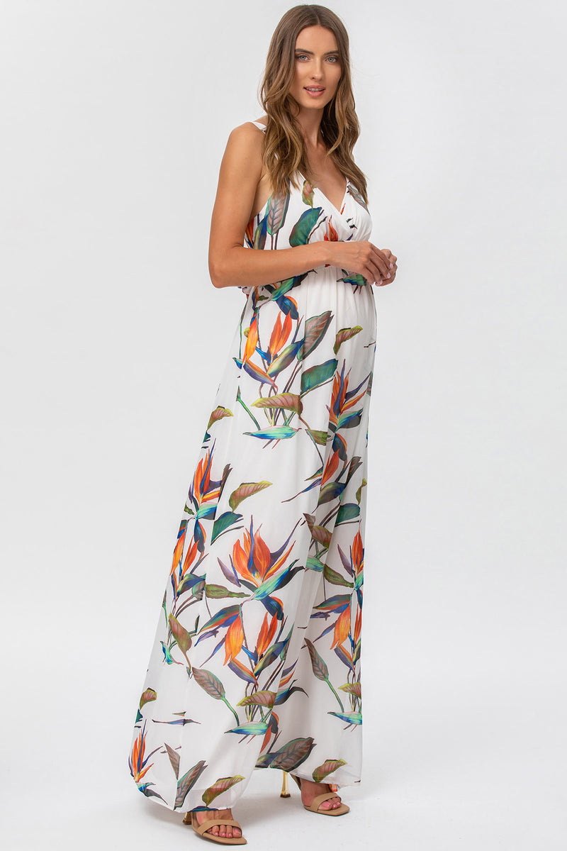 MURANO | Maternity Maxi Dress for Ceremony with Sterlizia Print
