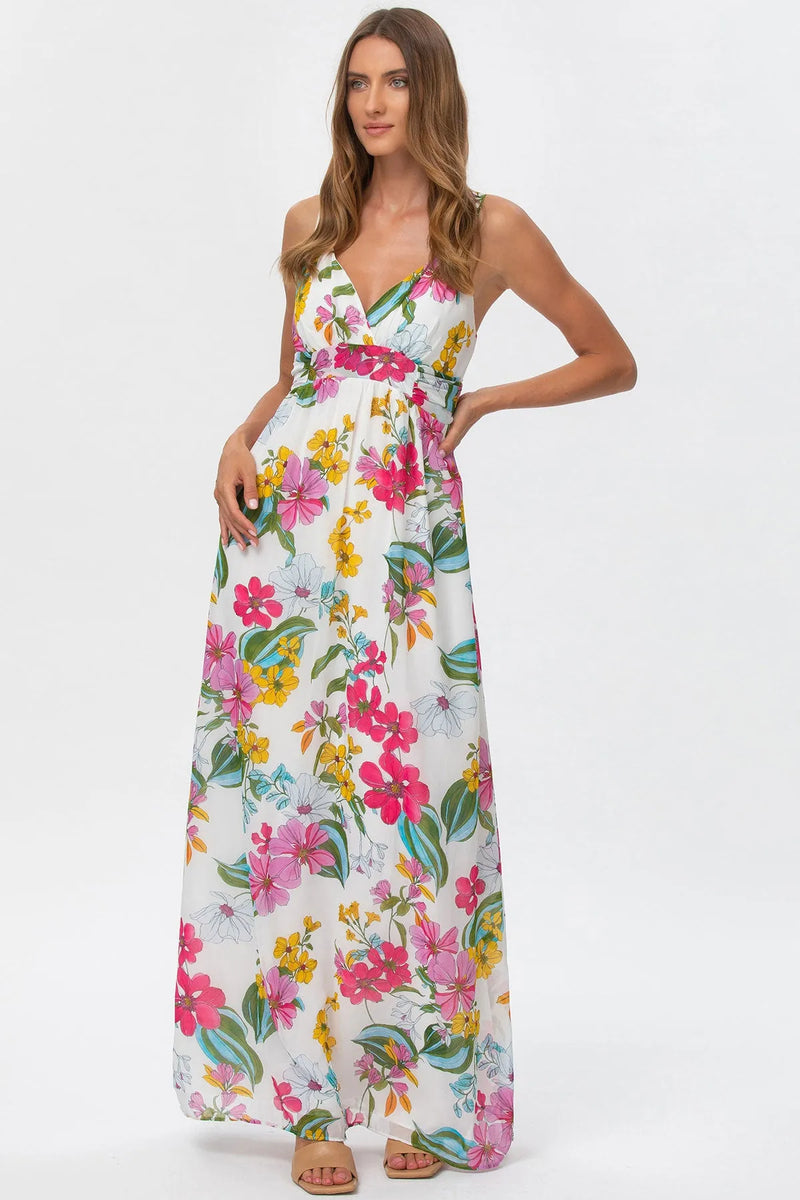 MURANO | Maxi Abito Premaman con Stampa Botanical Eden