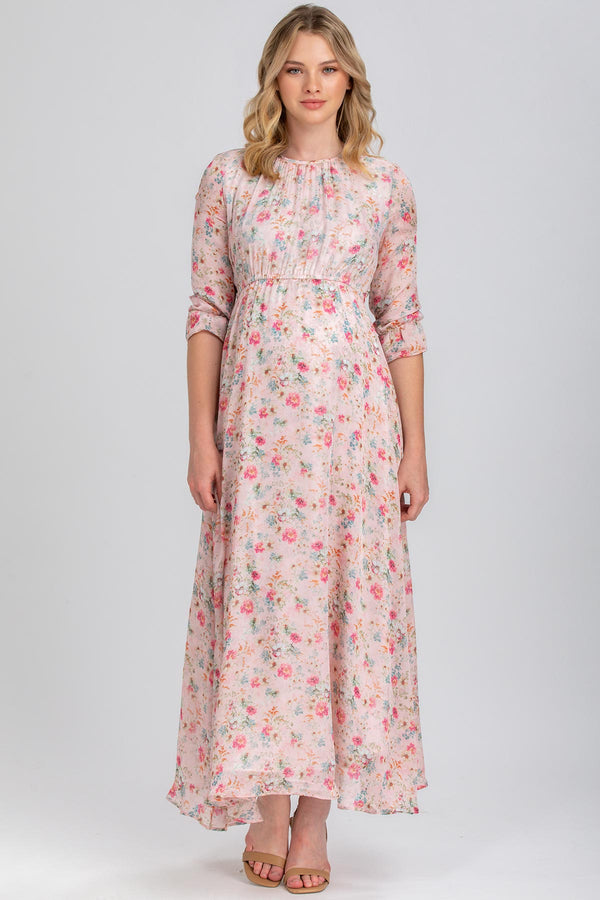 JASMINE QA42 | Abito Premaman in Chiffon Stampato
