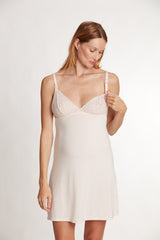 BLISS BLUSH | Camicia da Notte Premaman e Allattamento