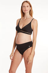 BRISBANE | Bikini Premaman Nero con Spalline Multi-Posizione - Pietro Brunelli