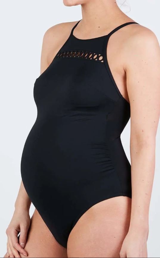 BRISBANE | Black Maternity Bikini with Multi-Way Straps