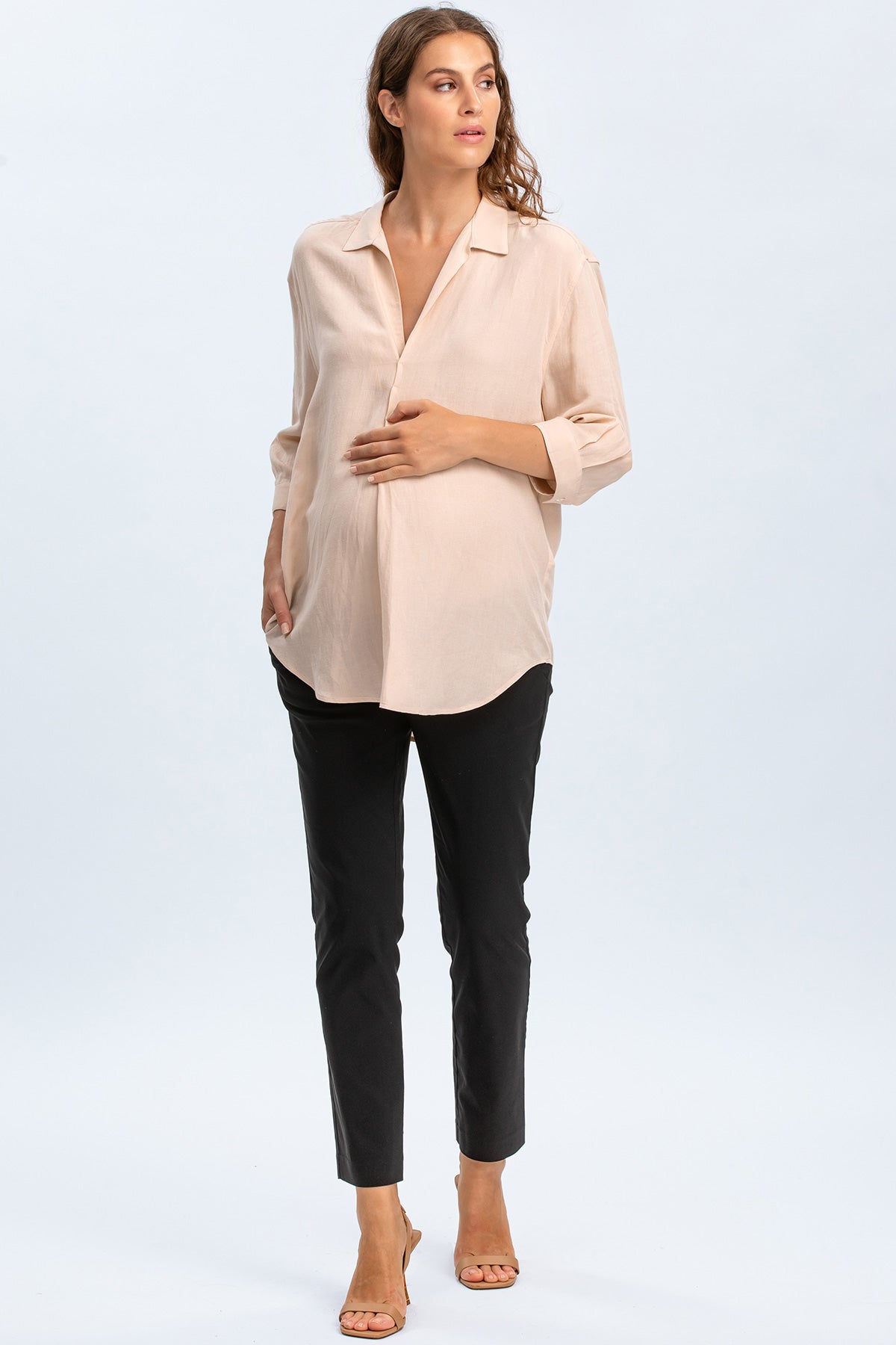 ELWOOD | Pantaloni Premaman Elasticizzati Neri