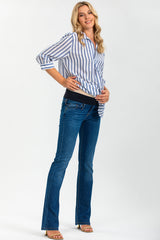 SLIM BOOTCUT WA07 | Flare Slim-fit Maternity Jeans 