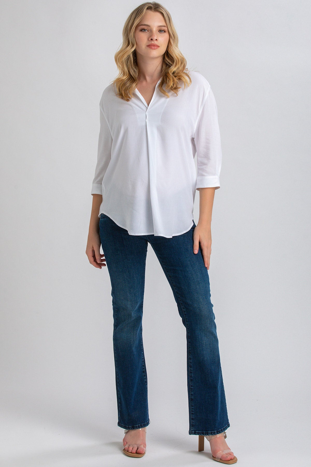 Jeans Premaman Poshglam - Vita Alta, Comodi Elasticizzati, Taglie S-XXL - Foto 6