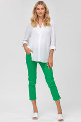 CAPRI VERDE | Pantaloni Premaman in Cotone Elasticizzato