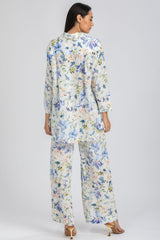 VEGA QA44 | Printed Pants in Ramié