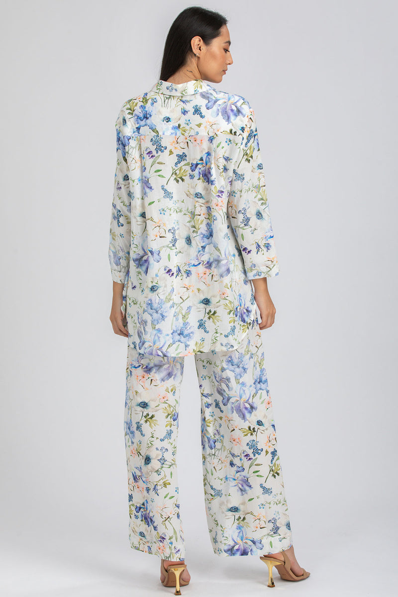 VEGA QA44 | Printed Pants in Ramié