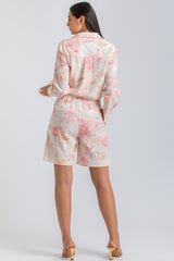 JANE SHORTS QA36 | Printed Shorts in Ramié