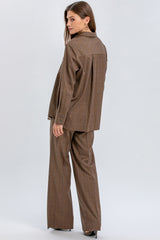 ANGELINA | Checked Shirt with Front Pockets