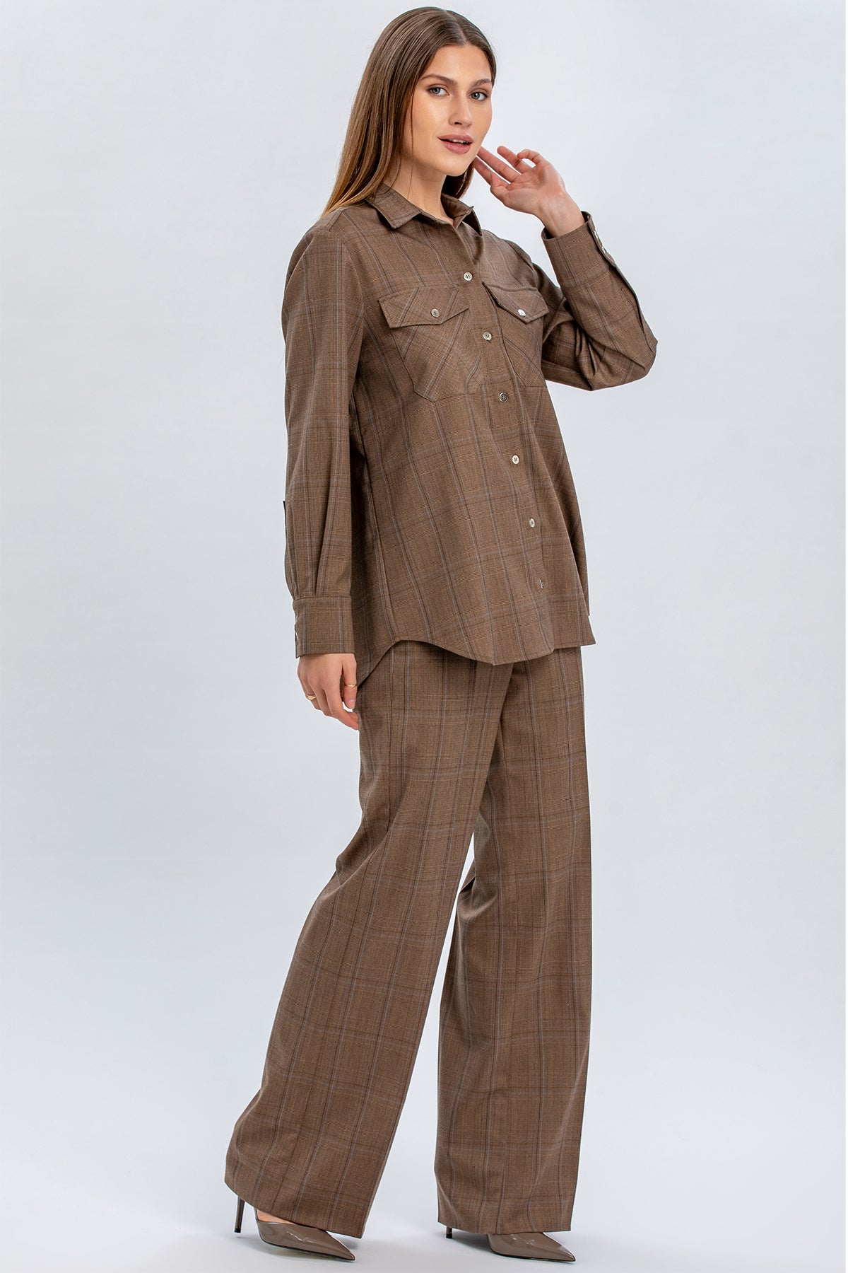 EVAN | Pantaloni con Motivo Principe di Galles