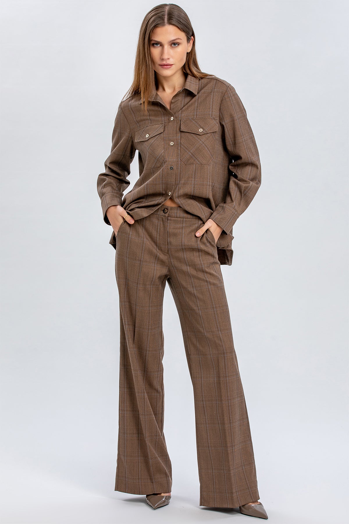 EVAN | Pantaloni con Motivo Principe di Galles