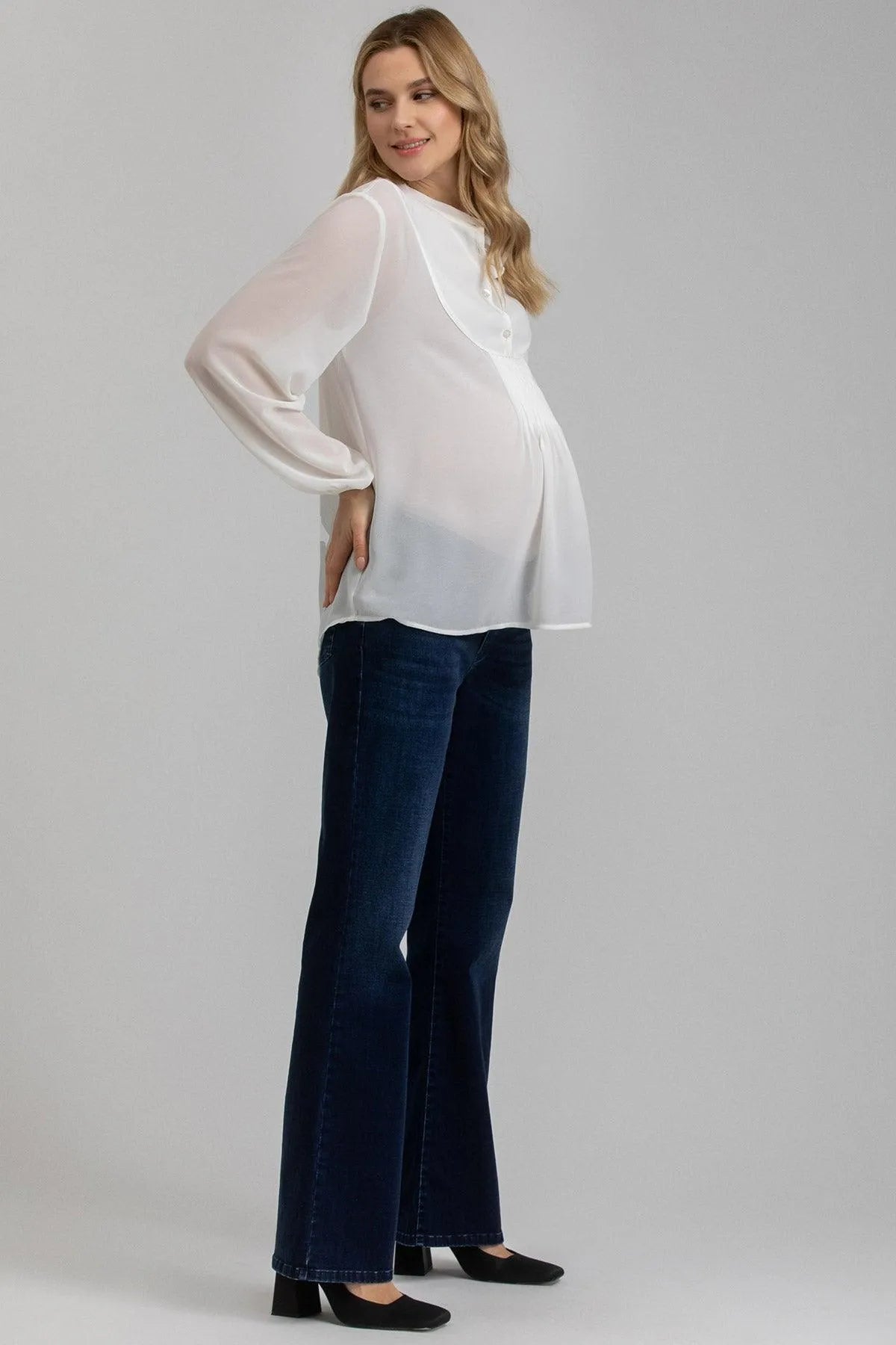 FLARE HI-RISE WB55 | Jeans Premaman Svasati - Pietro Brunelli