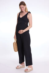 CANYON | Black Maternity and Nursing Jumpsuit