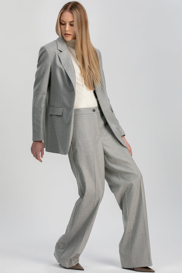 BRADLEY | Grey Trousers in Viscose