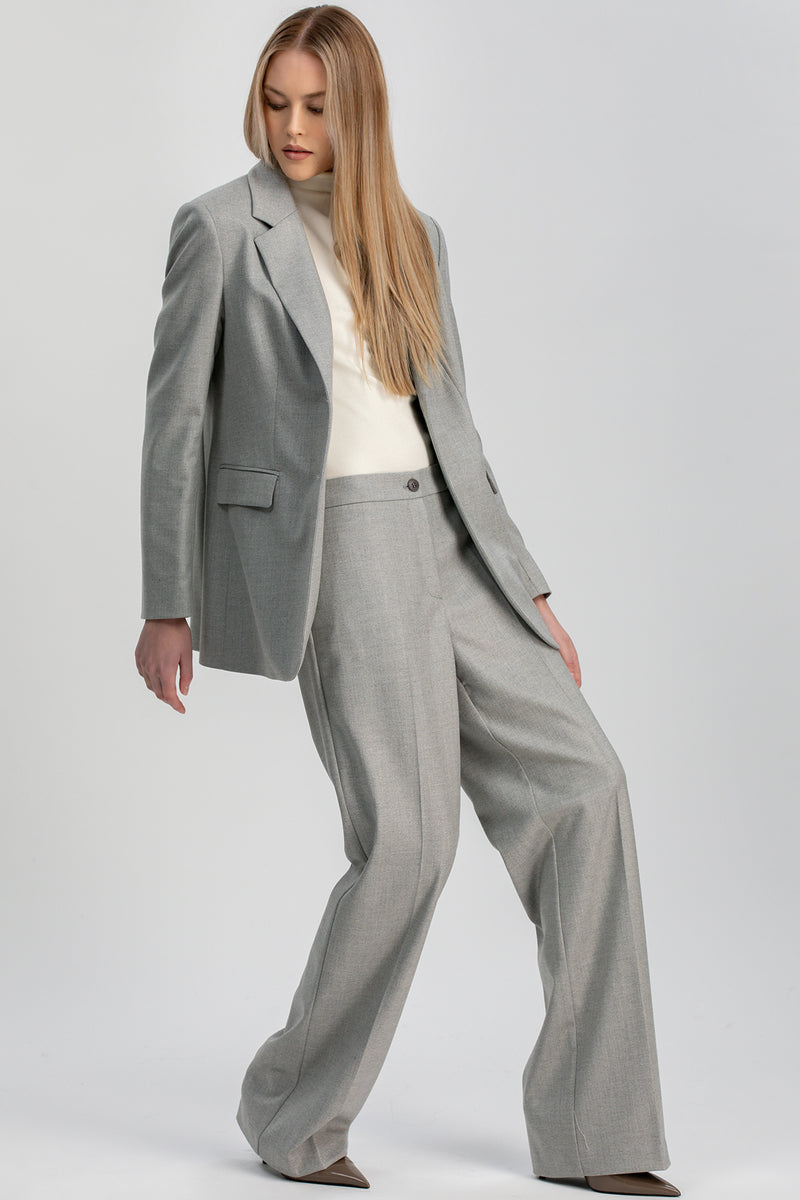 BRADLEY | Grey Trousers in Viscose