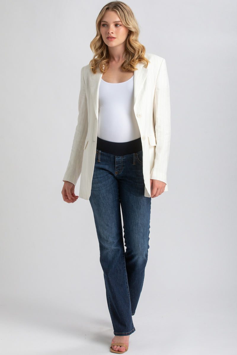 SLIM BOOTCUT WA11 | Jeans Premaman con Gamba Leggermente Svasata