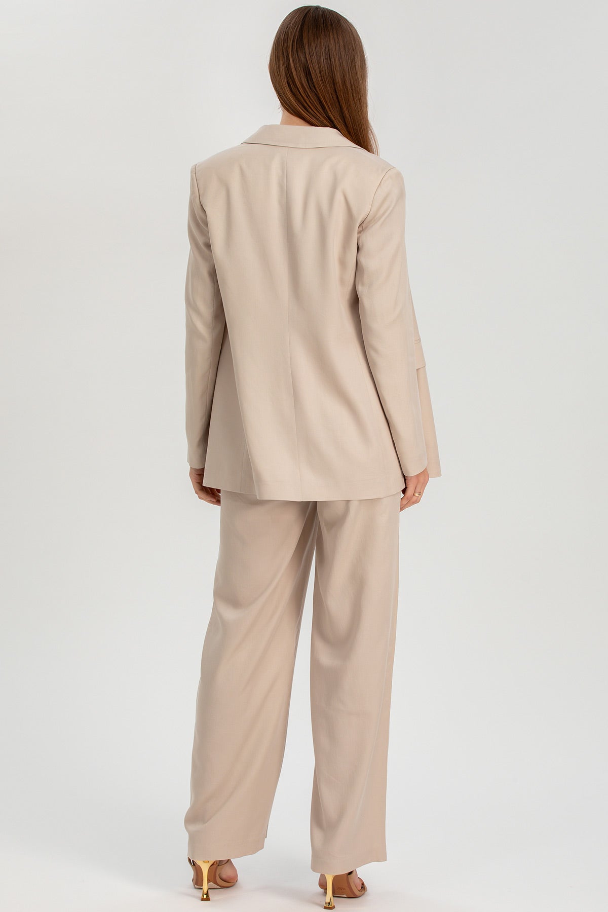 ELIANA | Ice Beige Maternity Blazer 