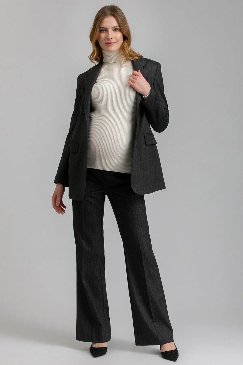 ELIANA | Herringbone Maternity Blazer and Trousers Set