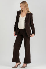 VITTORIA | Brown Corduroy Maternity Jacket